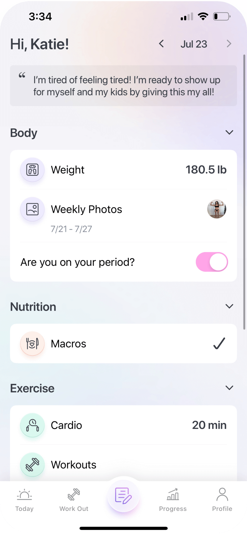 track your progress