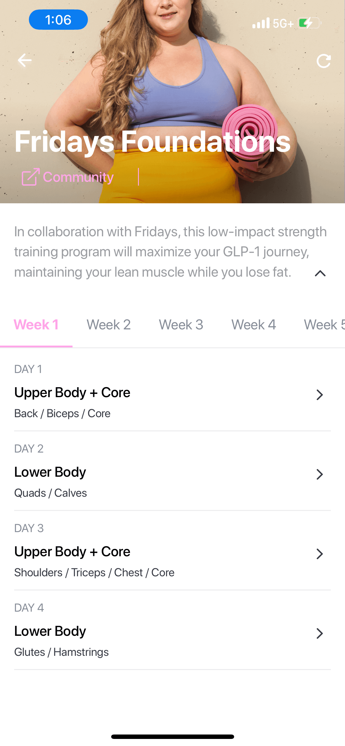 8-week, full-body professional program